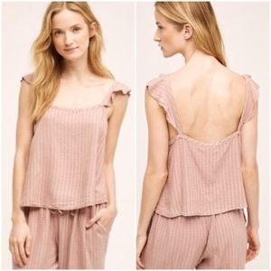 Anthropologie Fluttered Cami Tank Top Maeve